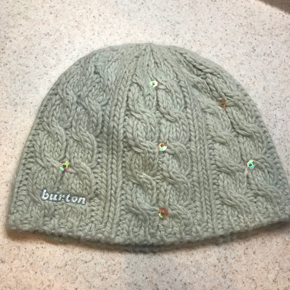 Burton Cable knit Beanie with sequins!